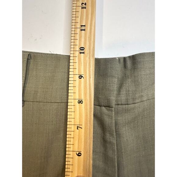 Tommy Bahama women's wool lightweight stretch mid rise olive green pants size 8 - Picture 8 of 9